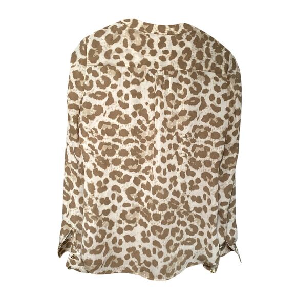 Banana Republic - Cheetah Print Blouse - Size 2 - Picture 3 of 13